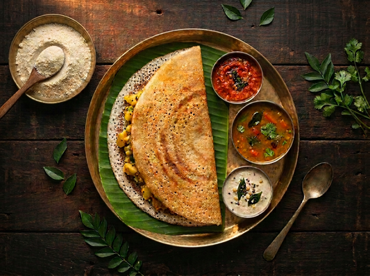 High-protein Masala Dosa